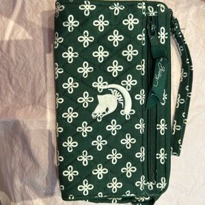 Vera Bradley Michigan State wristlet